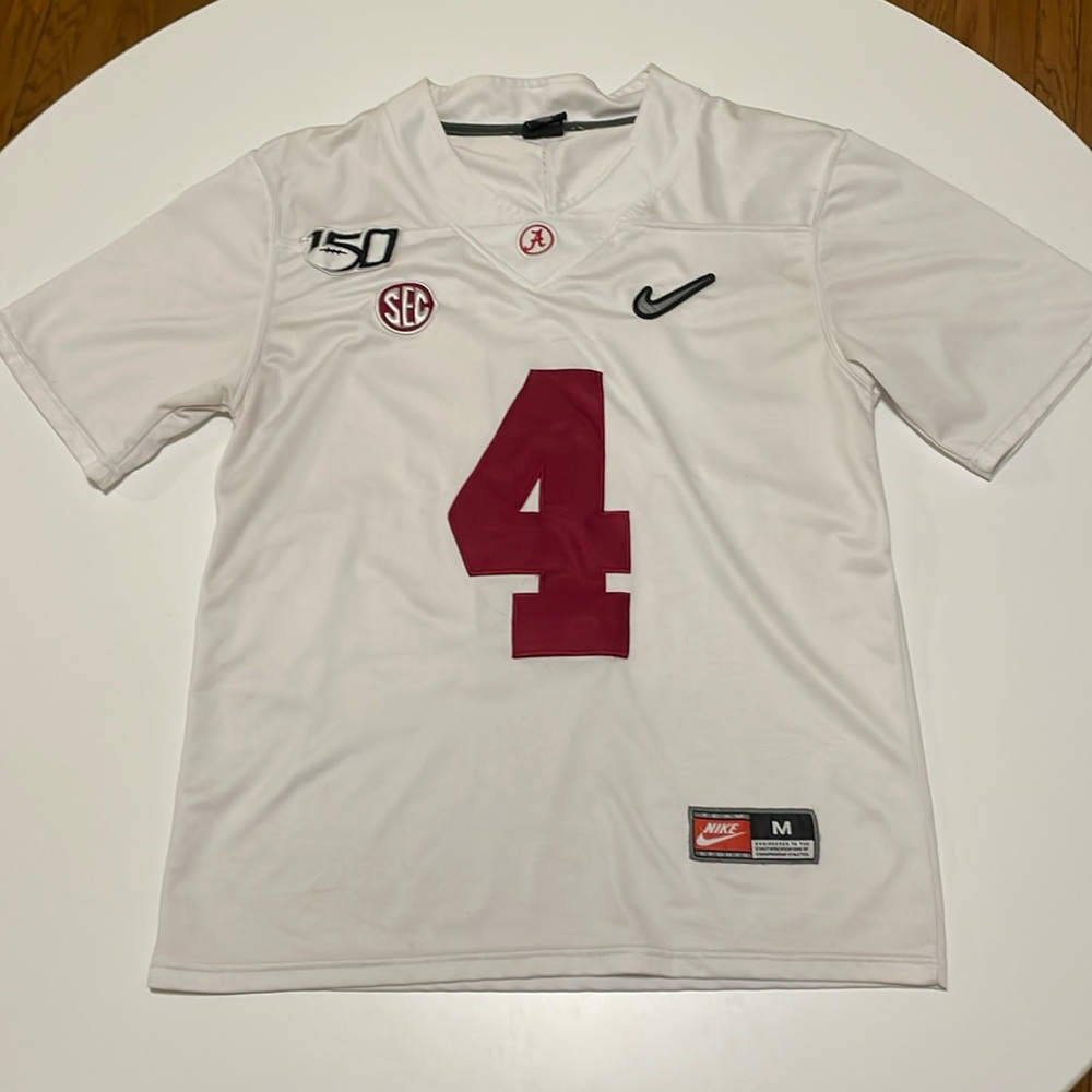 Alabama Football #4 Jerry Jeudy Away Jersey (2019)